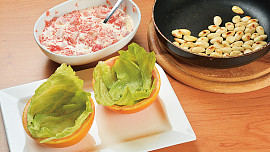 Grepový salát se šunkou