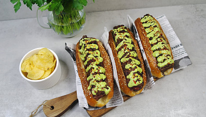Skládaný hotdog