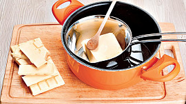 Brownies z bílé čokolády