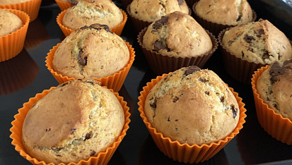 Čokoládovo-banánové muffiny, Výborné!