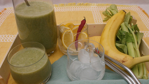 Smoothie z řapíkatého celeru a banánu