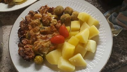 Kapustičky s mandlemi a krustou z parmazánu, Kapustičky s mandlemi a krustou z parmazánu