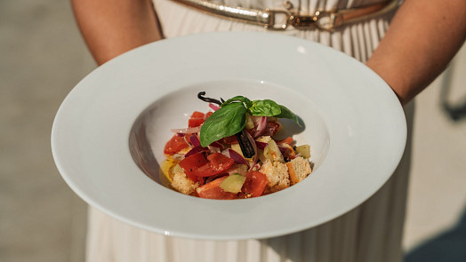 Panzanella s vanilkovým olejem