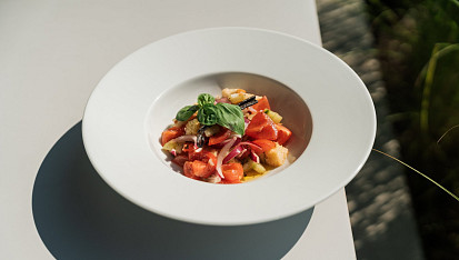 Panzanella s vanilkovým olejem