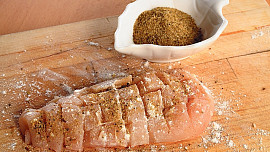 Krůtí plátky se zeleninou