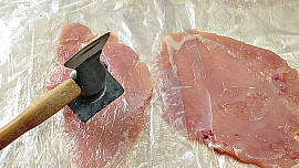 Kuřecí prsa s kopřivovou nádivkou