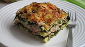 Lasagne se špenátem a uzeným