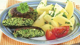 Špenátové karbanátky s tofu