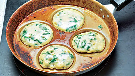 Špenátové lívance s brynzou