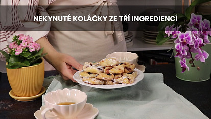 Nekynuté koláčky ze tří ingrediencí