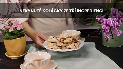Nekynuté koláčky ze tří ingrediencí