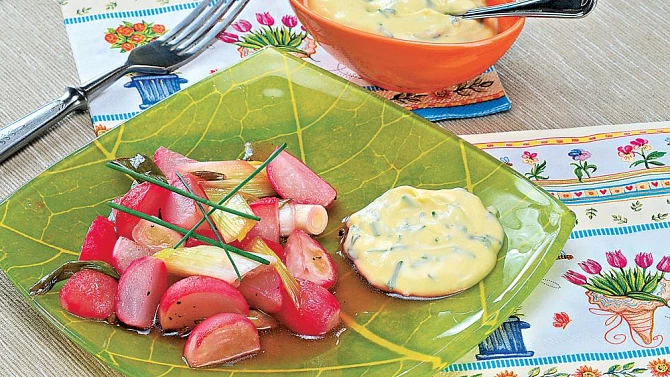 Salát z restovaných ředkviček