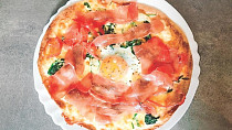 Fofr pizza se špenátem