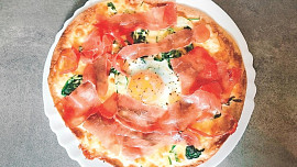 Fofr pizza se špenátem