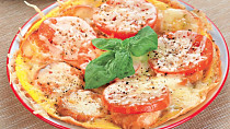 Omeleta à la pizza
