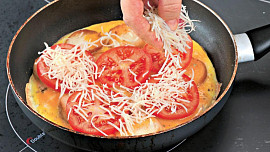 Omeleta à la pizza