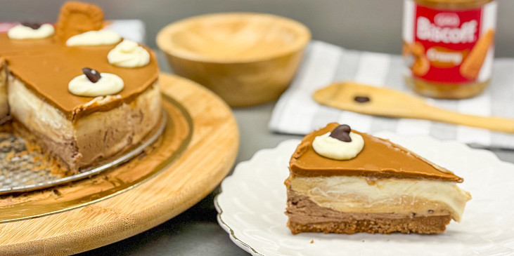 Nepečený lotus cheesecake