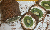 Nepečená roláda s kiwi
