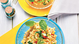 Bulgur s kedlubnou a fenyklem