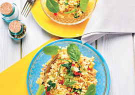 Bulgur s kedlubnou a fenyklem