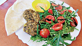 Falafel z červené řepy