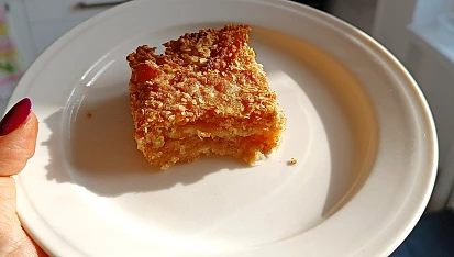 Jablečný koláč s ovesnými vločkami