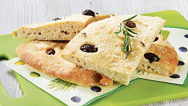 Focaccia s olivami