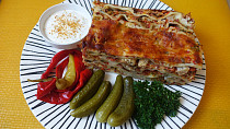 Lasagne s květákem a mrkví