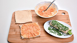 Roládky z toastového chleba