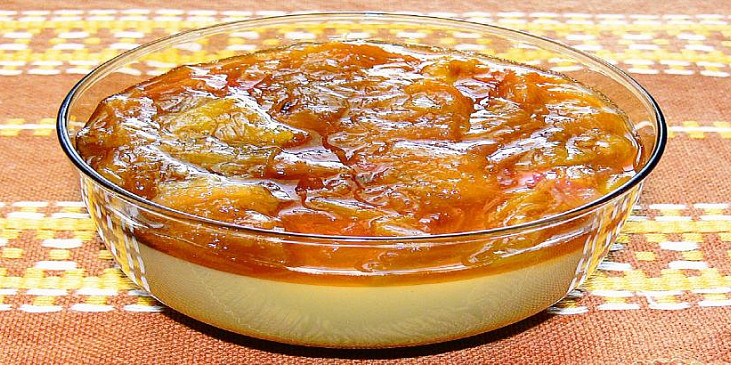 Skotský pudink s rebarborou