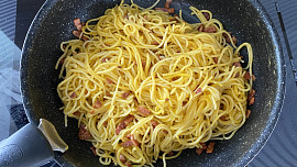 Autentické špagety carbonara podle Emanuela