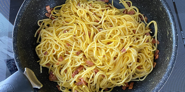 Autentické špagety carbonara podle Emanuela