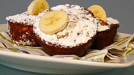 Banánové muffiny s čokoládou