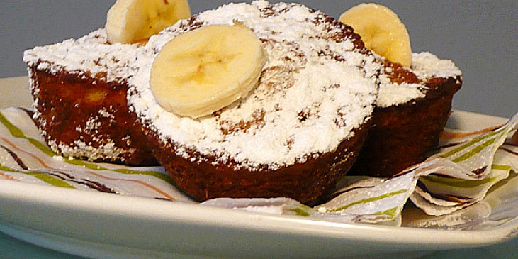 Banánové muffiny s čokoládou