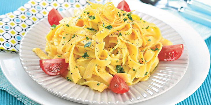 Citronové tagliatelle