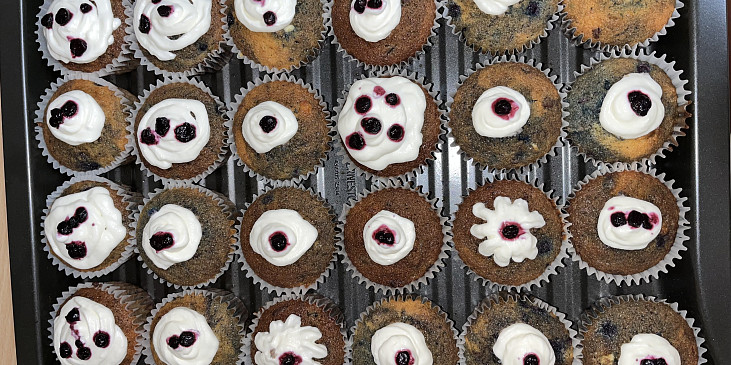 Borůvkové muffiny (Nejlepší a nejhezčí muffiny na světě)