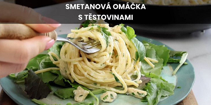 Smetanová omáčka s těstovinami