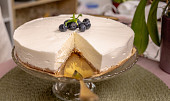 Nepečený cheesecake s borůvkami