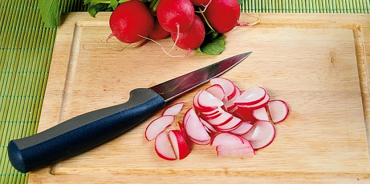 Zapečené brambory s ředkvičkou