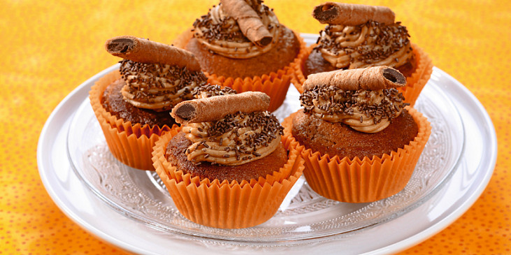 Muffiny s kávovým krémem