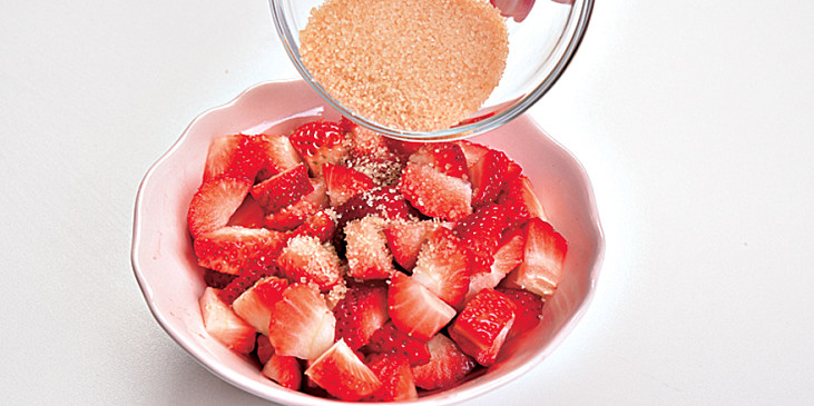 Crumble s jahodami