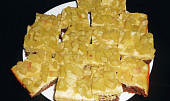 Dvoubarevný koláč s rebarborou