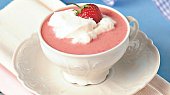Jahodové cappuccino