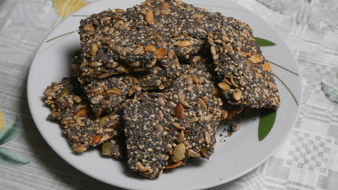 Krekry s chia semínky