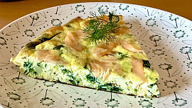Lososová frittata