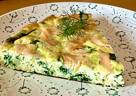 Lososová frittata