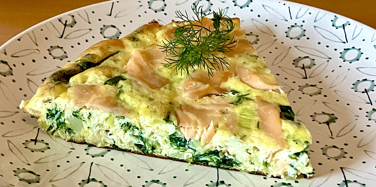 Lososová frittata