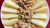 Vepřové maso v kedlubnách, Vepřové maso v kedlubnách s vařenými brambory