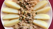 Vepřové maso v kedlubnách, Vepřové maso v kedlubnách s vařenými brambory