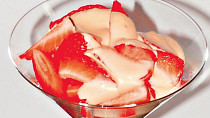 Zabaglione s jahodami